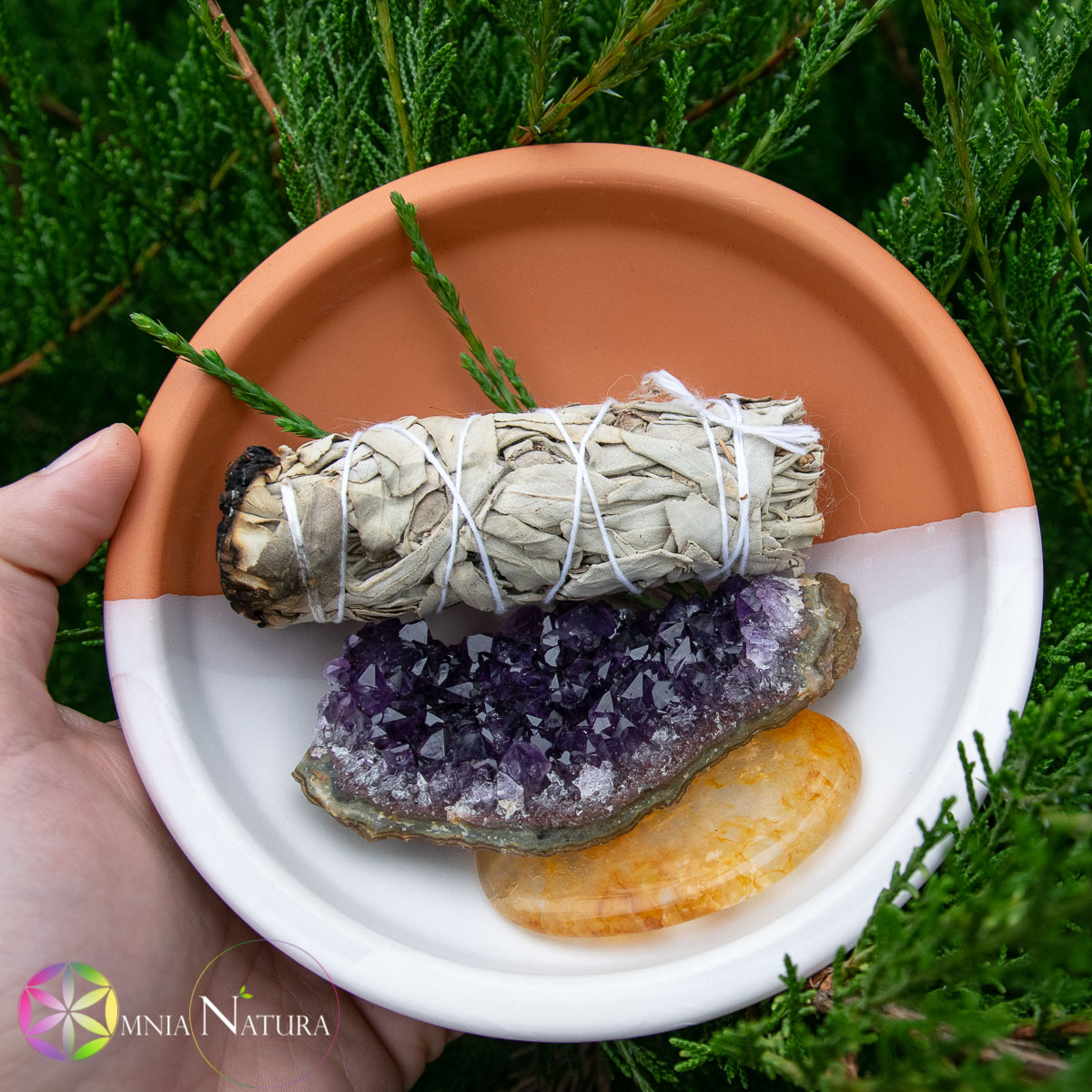 Ciotola in Terracotta per Palo Santo e Erbe Purificanti