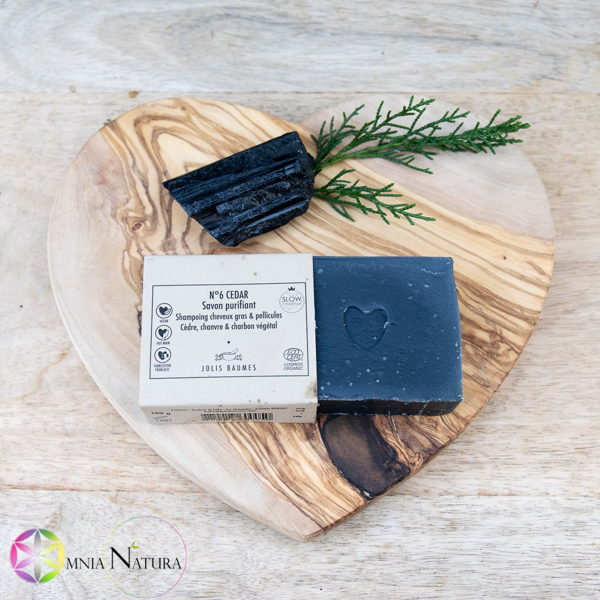 CEDRO N.6-Sapone detossinante e purificante - corpo e capelli - Carbone vegetale e karitè