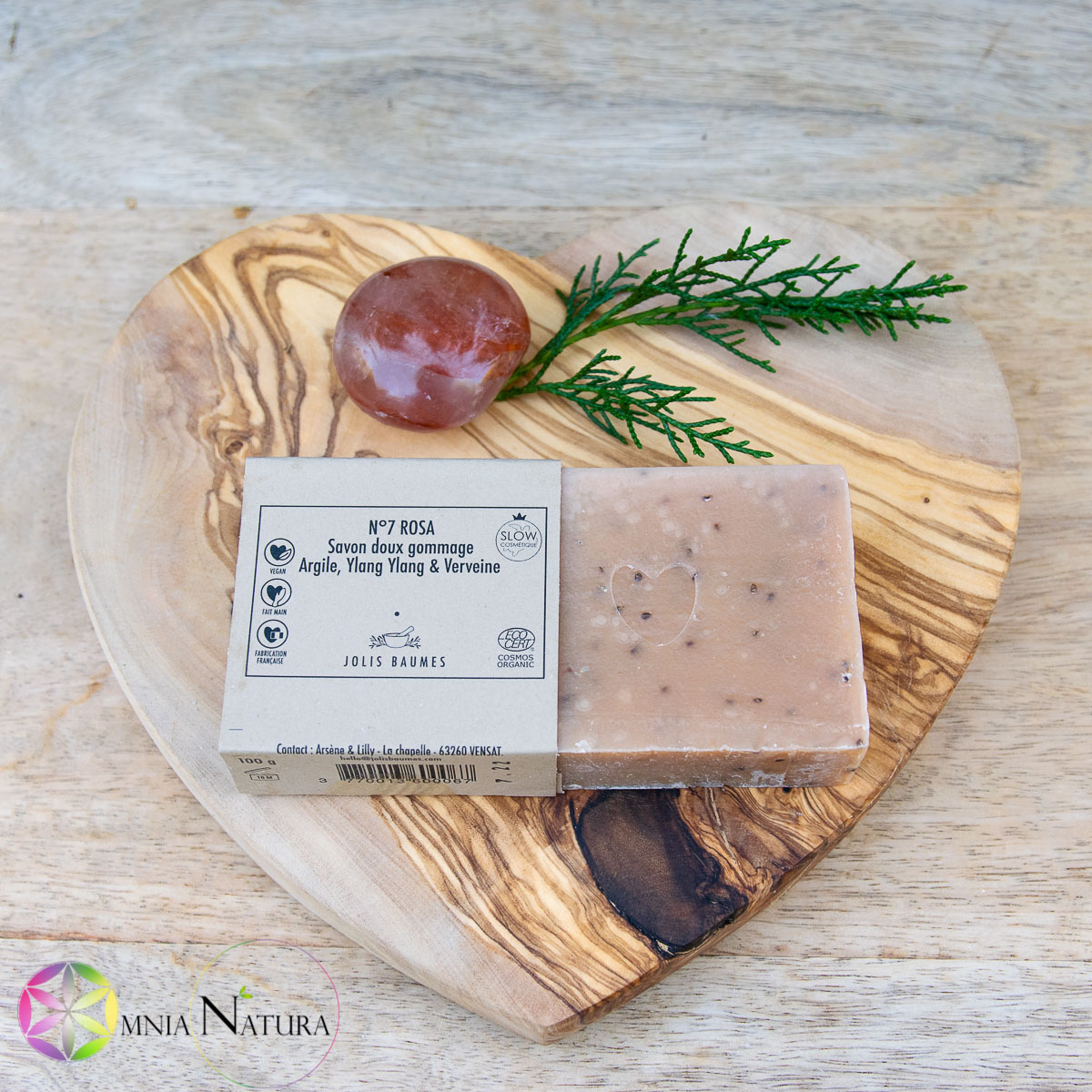 ROSA n.7-Sapone Corpo Esfoliante-Argilla,Ylag-Ylang,Verbena